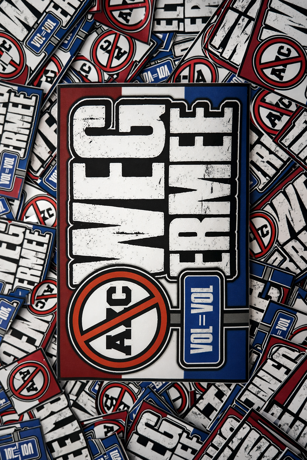 AZC weg ermee XXL stickers (15x21CM)