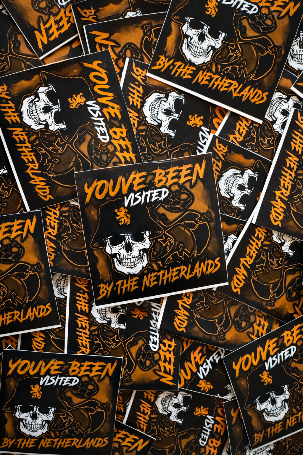 Youve been visited by the netherlands 𝕳 mini-stickers (5x5 CM)