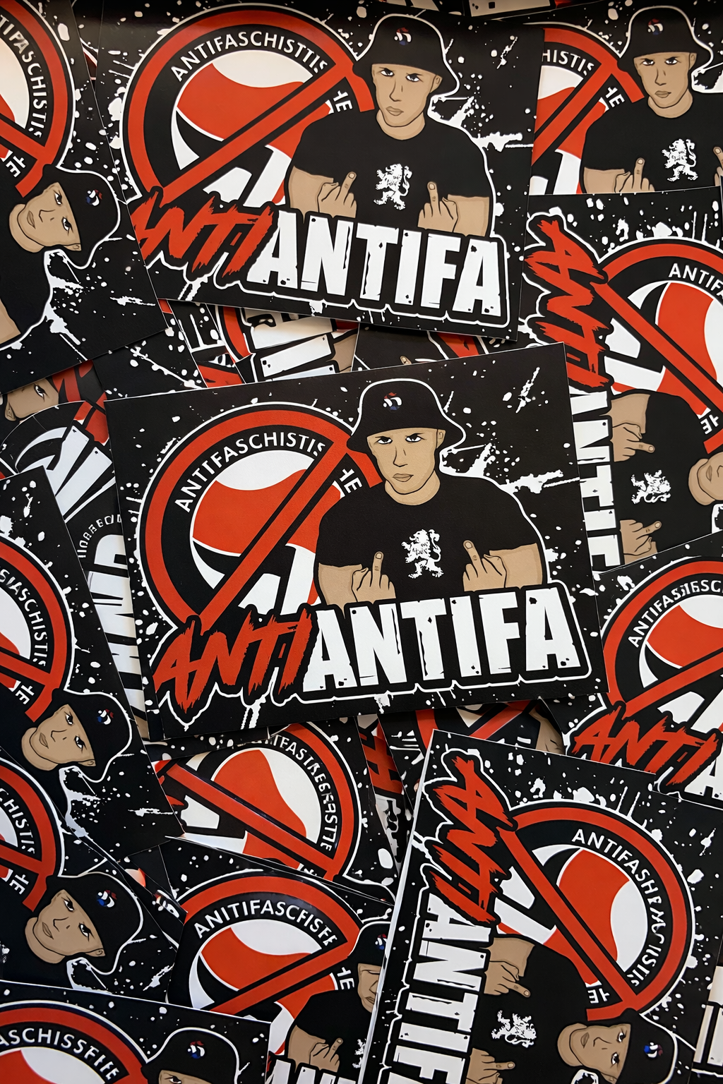 Anti antifa stickers (10,5x7,4 CM)