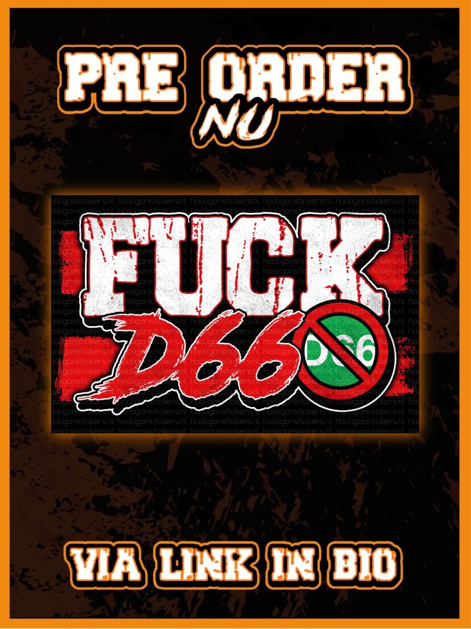 (Pre-order) Fuck D66 Mini-stickers (8,5x5,5 CM)