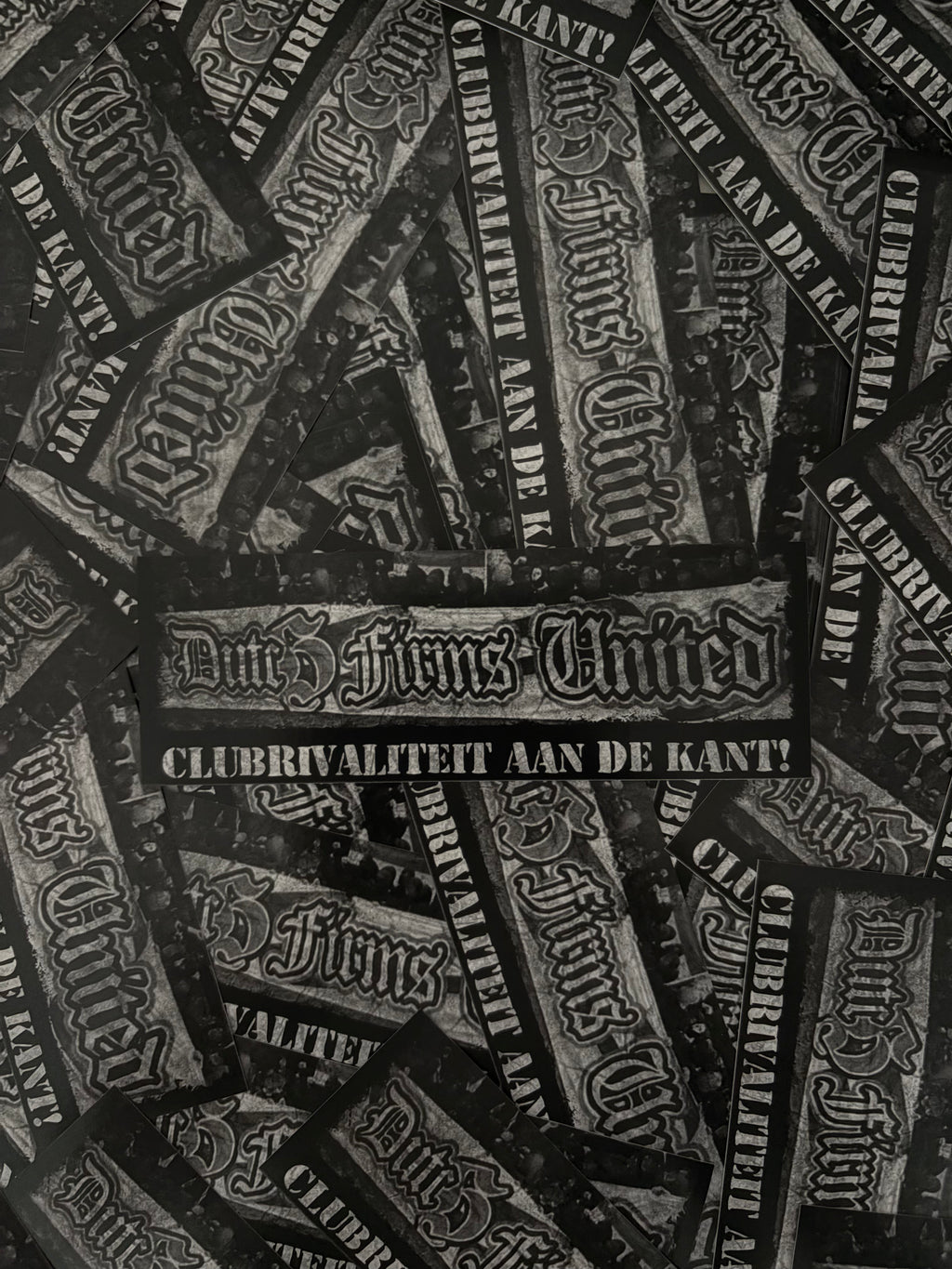 Clubrivaliteit aan de kant stickers (15x5)