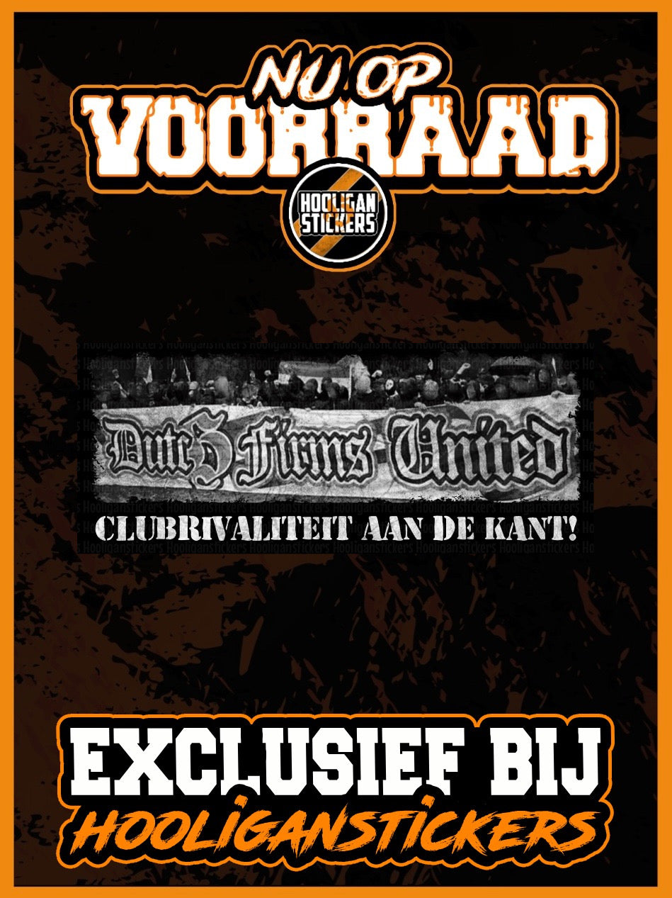 Clubrivaliteit aan de kant stickers (15x5)