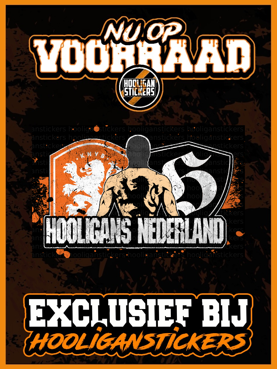 HOOLIGANS NEDERLAND mini-stickers (8,5x5,5 CM)