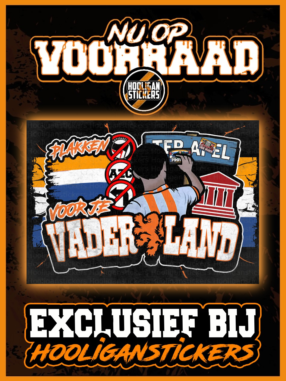 Plakken voor je vaderland Stickers (7,4x10,5)