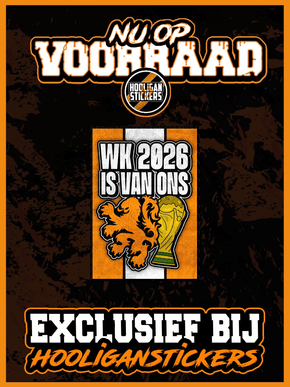 WK 2026 is van ons sticker | Ultra supporters sticker – Hooliganstickers