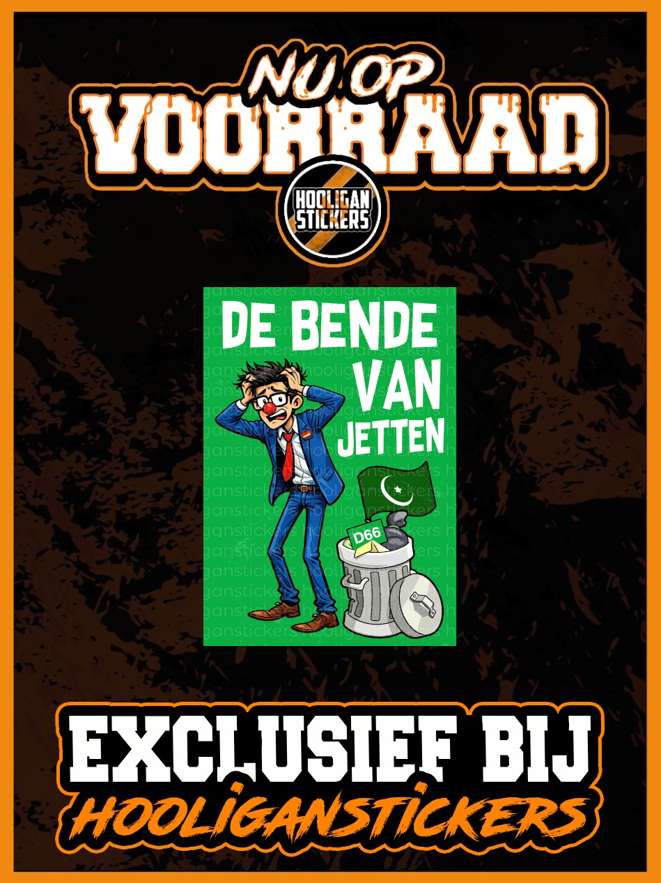 De bende van Jetten stickers (7,4x10,5)