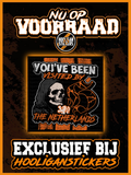 Youve been visited by the netherlands 𝕳 stickers (10x10 CM)