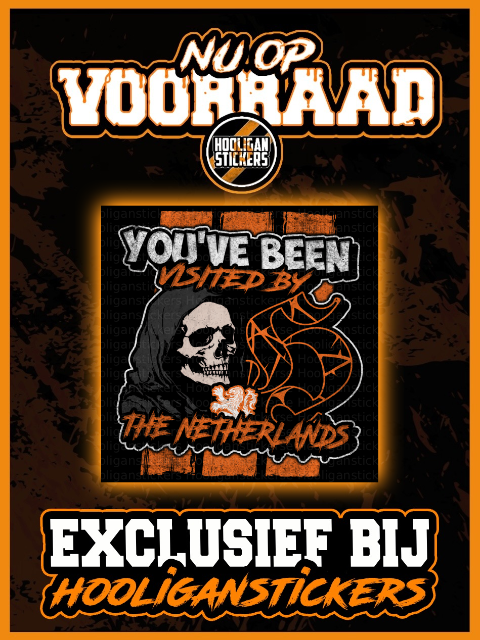 Youve been visited by the netherlands 𝕳 stickers (10x10 CM)