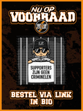 Supporters geen Criminelen stickers (10x10 CM)