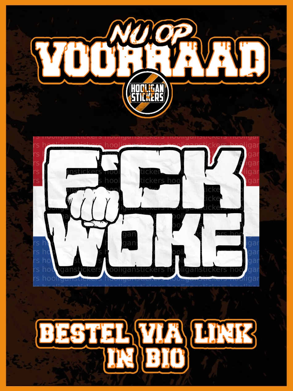 F*CK WOKE stickers (10,5x7,4 CM)