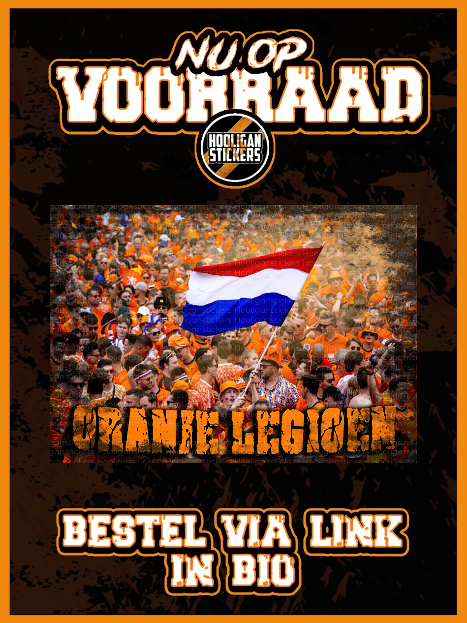 Oranje legioen stickers (10,5x7,4CM)