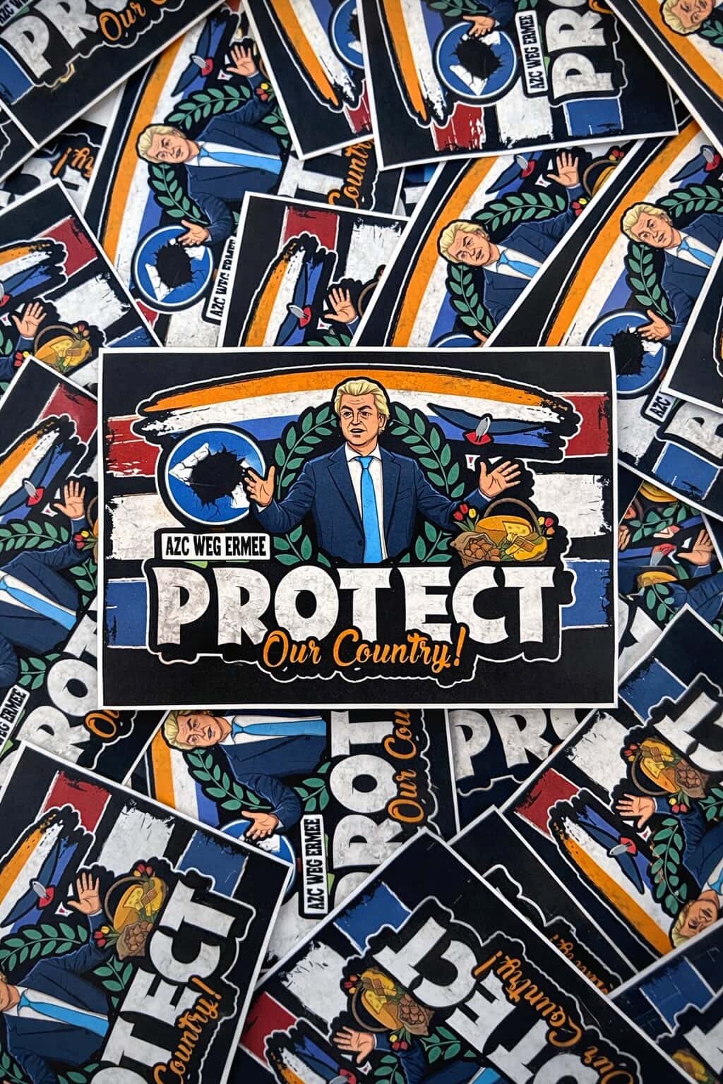 Protect our country stickers (7,4x10,5)