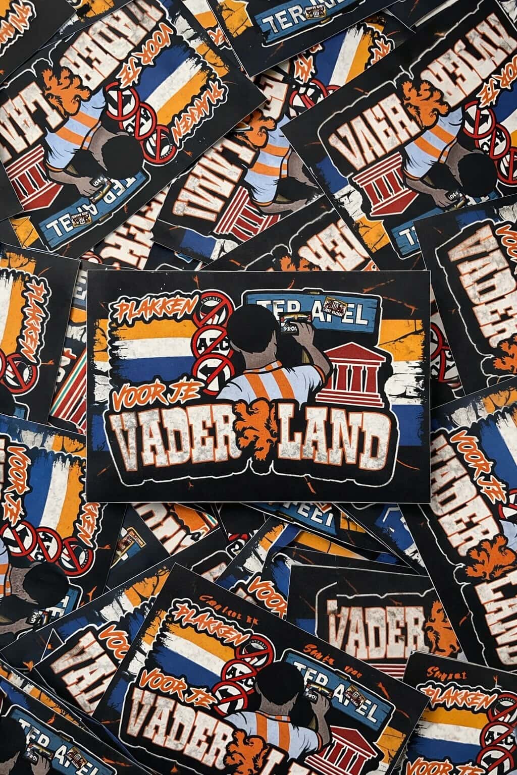 Plakken voor je vaderland Stickers (7,4x10,5)
