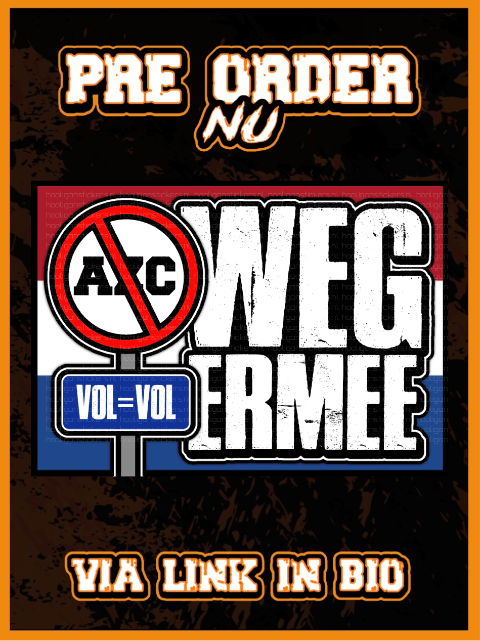 (Pre order) AZC weg ermee XXL stickers (15x21CM)