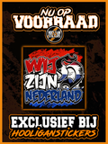 Wij zijn nederland 𝕳 mini-stickers (5x5 CM)