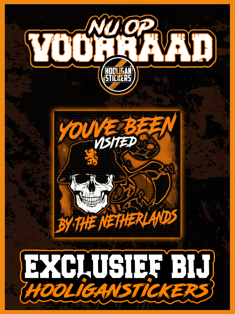 Youve been visited by the netherlands 𝕳 mini-stickers (5x5 CM)